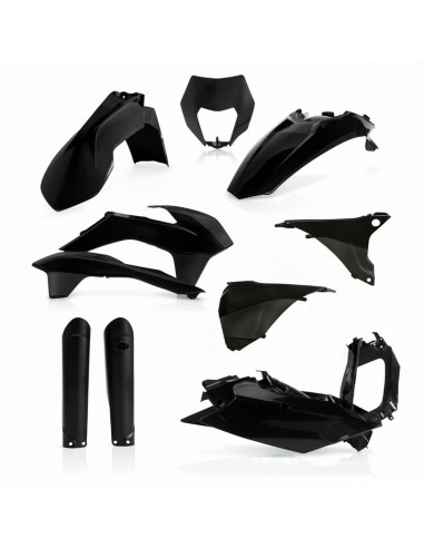 Full Kit Plásticos Acerbis KTM EXC/EXC-F 2016 Negro