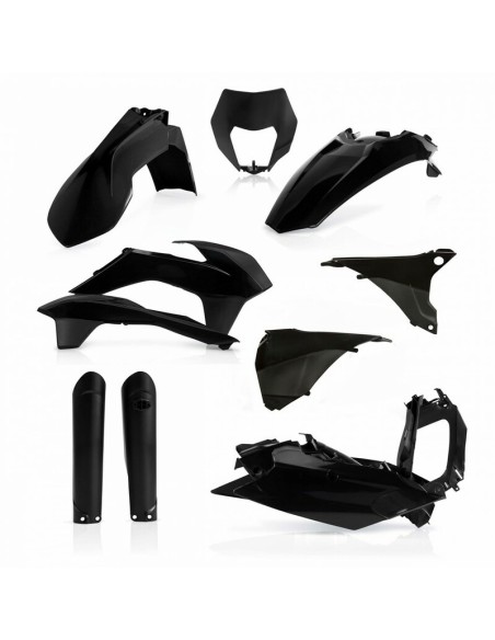 Full Kit Plásticos Acerbis KTM EXC/EXC-F 2016 Negro