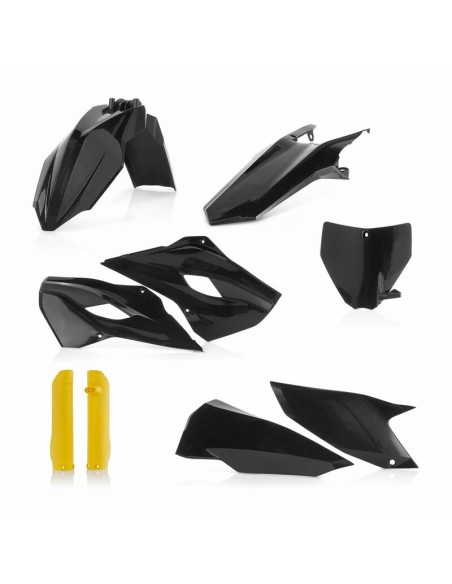 Full Kit Plásticos Acerbis Husqvarna TE/FE 2016 Negro/Amarillo
