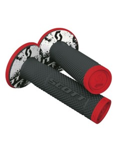 Puños Scott SX II + Donuts Rojo Fluo/Negro