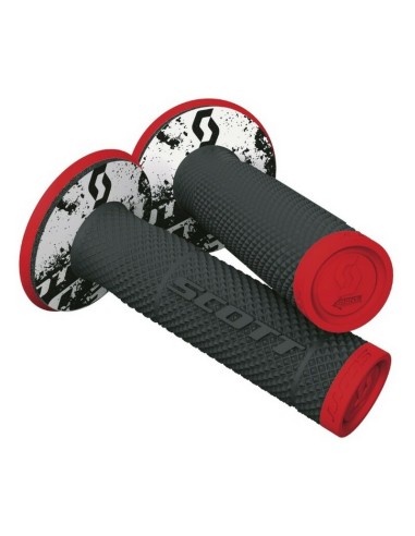 Puños Scott SX II + Donuts Rojo Fluo/Negro