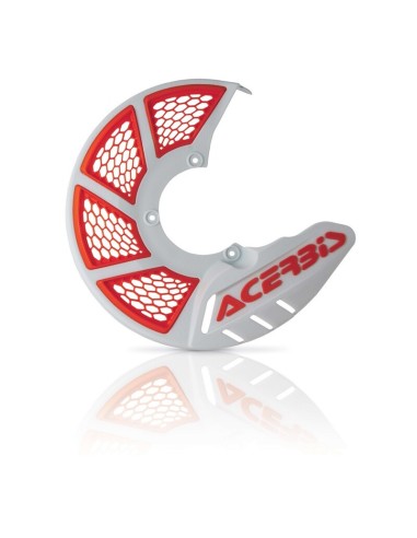 Protector Disco Delantero Acerbis X-Brake 2.0 Vented Blanco/Naranja