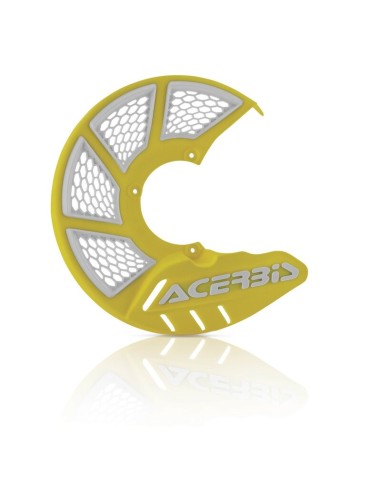 Protector Disco Delantero Acerbis X-Brake 2.0 Vented Amarillo/Blanco