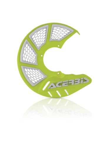 Protector Disco Delantero Acerbis X-Brake 2.0 Vented Amarillo Flúor/Blanco