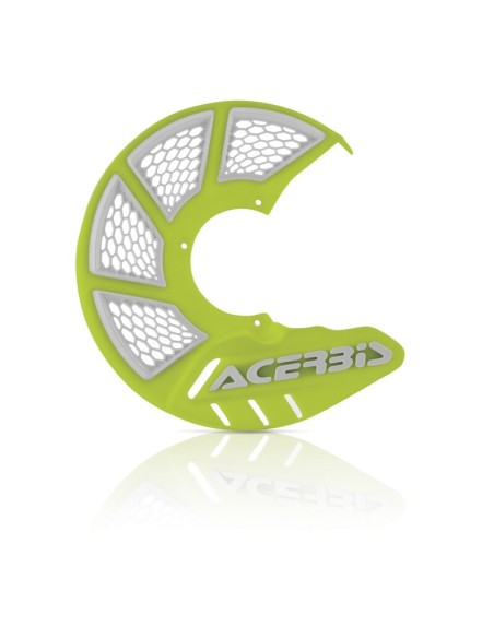 Protector Disco Delantero Acerbis X-Brake 2.0 Vented Amarillo Flúor/Blanco