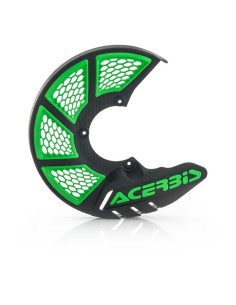 Protector Disco Delantero Acerbis X-Brake 2.0 Vented Negro/Verde