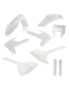 Full Kit Plásticos Acerbis Husqvarna TE/FE 17-19 Blanco