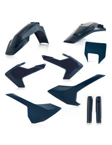 Full Kit Plásticos Acerbis Husqvarna TE/FE 17-19 Azul