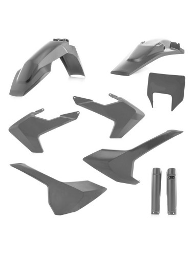 Full Kit Plásticos Acerbis Husqvarna TE/FE 17-19 Gris