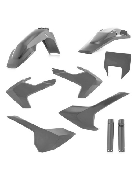 Full Kit Plásticos Acerbis Husqvarna TE/FE 17-19 Gris