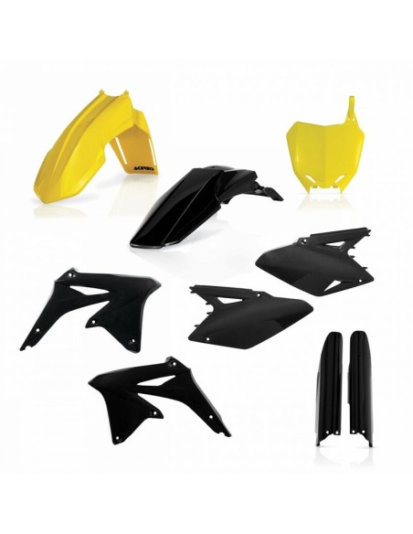 Full Kit Plásticos Acerbis Suzuki RMZ 450 08-17 Amarillo/Negro