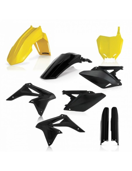 Full Kit Plásticos Acerbis Suzuki RMZ 250 10-18 Amarillo/Negro