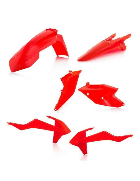 Kit Plásticos Acerbis KTM EXC/EXC-F 17-19 Naranja Flúor