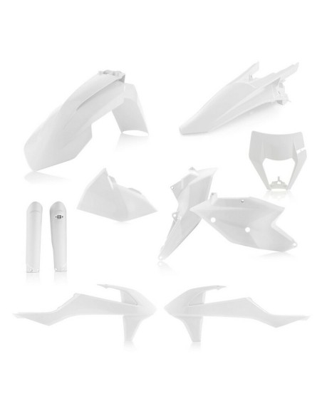 Full Kit Plásticos Acerbis KTM EXC/EXC-F 17-19 Blanco
