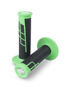 Puños Pro Taper Clamp On 1/2 Waffle Verde Flúor