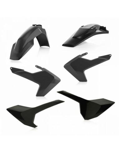 Kit Plásticos Acerbis Husqvarna TE/FE 17-19 Negro