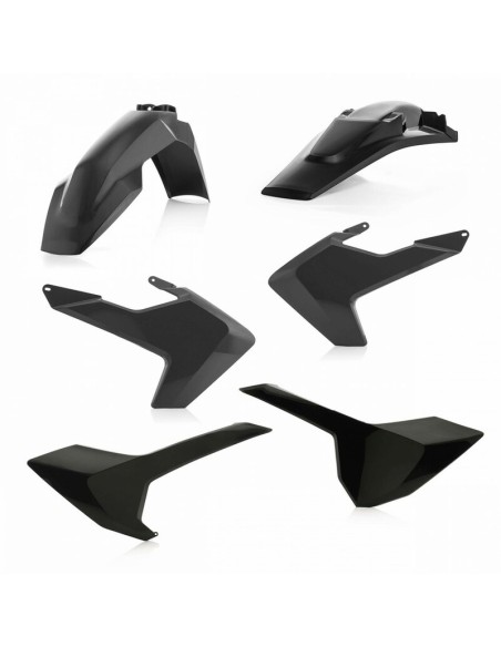 Kit Plásticos Acerbis Husqvarna TE/FE 17-19 Negro