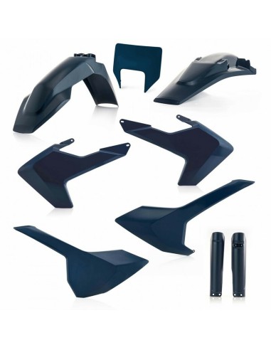 Full Kit Plásticos Acerbis Husqvarna TE/FE 17-19 Azul