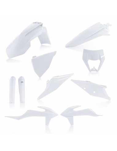 Full Kit Plásticos Acerbis KTM EXC/EXC F 20-23 Blanco Nuclear