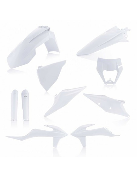 Full Kit Plásticos Acerbis KTM EXC/EXC F 20-23 Blanco Nuclear