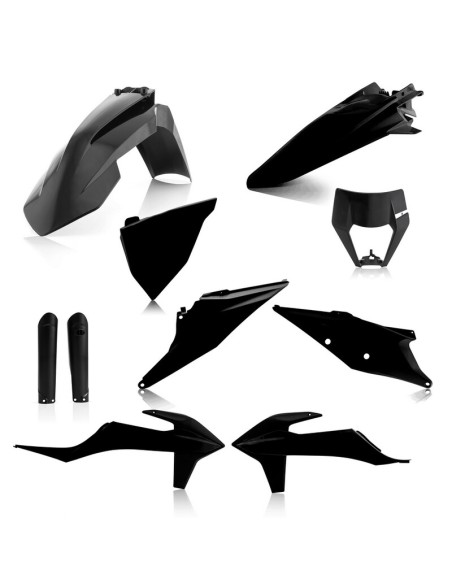 Full Kit Plásticos Acerbis KTM EXC/EXC F 20-23 Negro