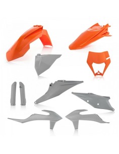 Full Kit Plásticos Acerbis KTM EXC/EXC F 20-23 Gris/Naranja