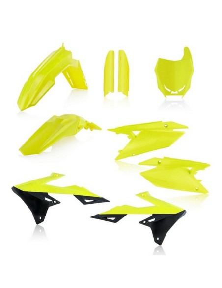 Full Kit Plásticos Acerbis Suzuki RMZ 450 19-24 Amarillo Flúor/Negro