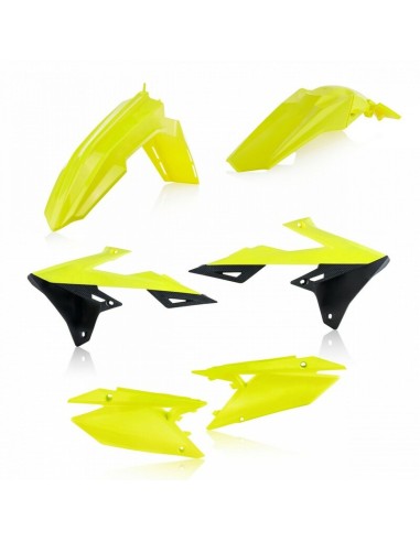 Kit Plásticos Acerbis Suzuki RMZ 250 19-24 Amarillo Flúor/Negro