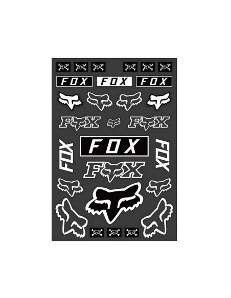 Pack Adhesivos Fox Legacy Track Blanco