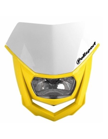 Faro Polisport Halo Blanco/Amarillo