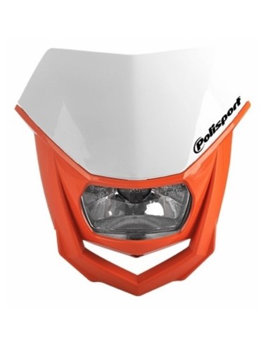 Faro Polisport Halo Blanco/Naranja