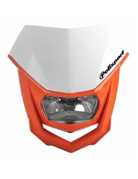 Faro Polisport Halo Blanco/Naranja