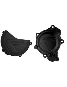 Protector Tapa Embrague y Encendido Polisport Husqvarna TC 125 16-18 KTM SX 125/150 16-18 Negro