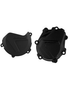 Protector Tapa Embrague y Encendido Polisport Husqvarna FC 450 16-18 KTM SX-F 450 16-21 Negro