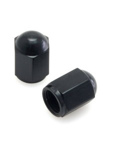 Tapón Válvula Aluminio DRC Pack 2 Unid. Negro