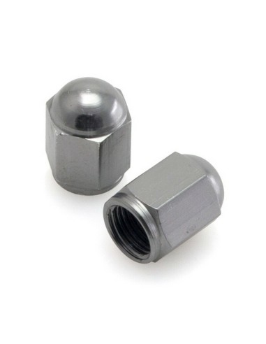 Tapón Válvula Aluminio DRC Pack 2 Unid. Titanio
