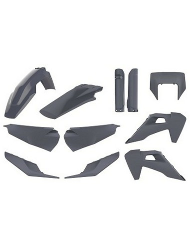 Full Kit Plásticos Polisport Husqvarna TE/FE 20-23 Gris