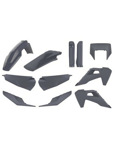 Full Kit Plásticos Polisport Husqvarna TE/FE 20-23 Gris
