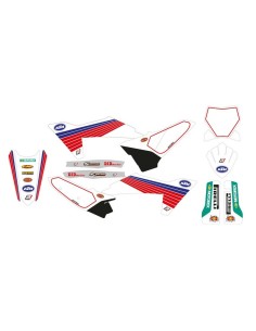 Kit Adhesivos + Funda Blackbird Retrò KTM SX/SX-F 2023 Azul Marino