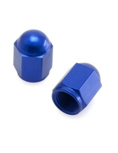 Tapón Válvula Aluminio DRC Pack 2 Unid. Azul
