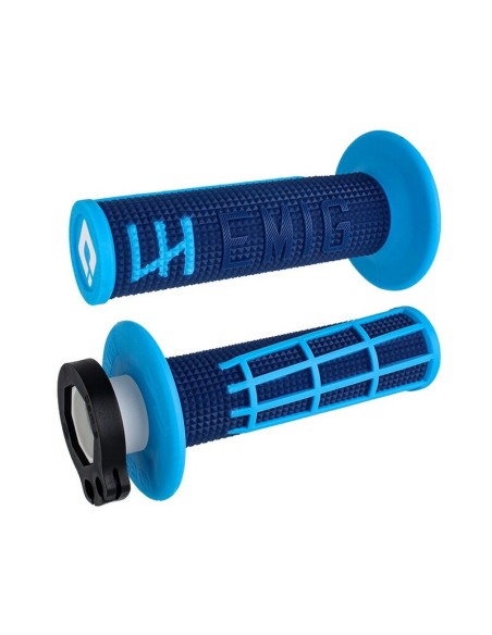 Puños ODI  Emig 2.0 V2 Lock On Azul Marino/Cyan