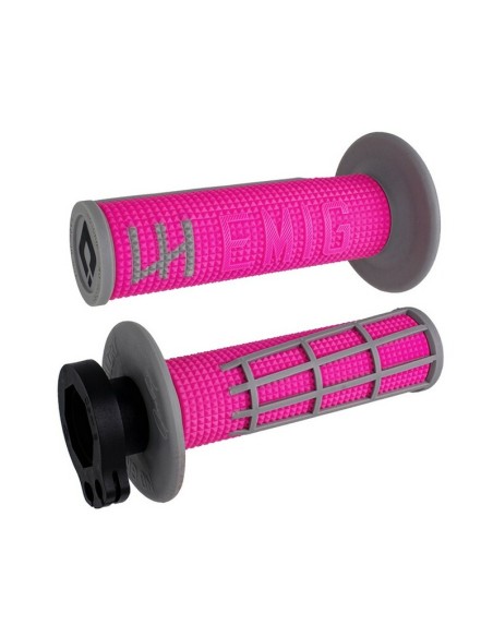 Puños ODI  Emig 2.0 V2 Lock On Rosa/Gris