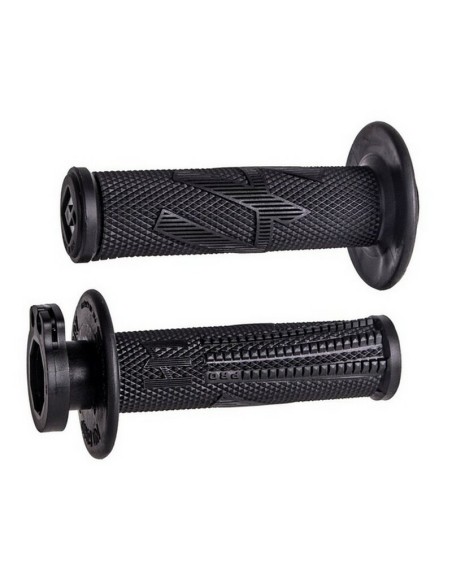 Puños ODI MX Pro Lock On V2 Emig 2/4 Blackout Negro/Negro