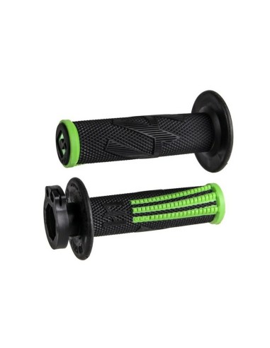Puños ODI MX Pro Lock On V2 Emig 2/4 T Negro/Verde