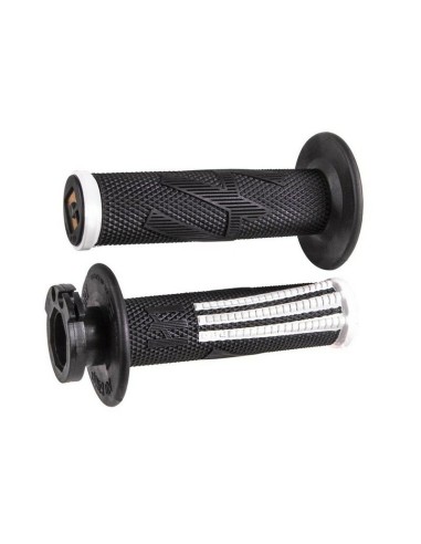 Puños ODI MX Pro Lock On V2 Emig 2/4 T Blanco/Negro