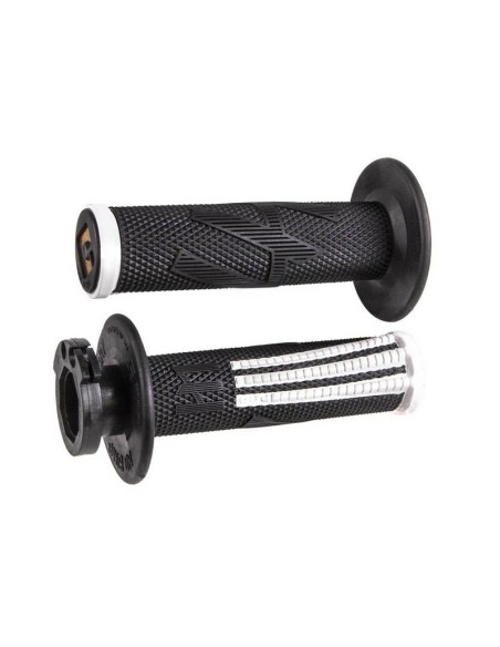 Puños ODI MX Pro Lock On V2 Emig 2/4 T Blanco/Negro