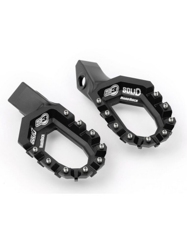 Estriberas Trial S3 Solid Hardrock Negro