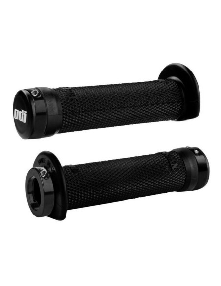 Puños ODI Ruffian ATV Lock-On 130 mm Negro/Negro
