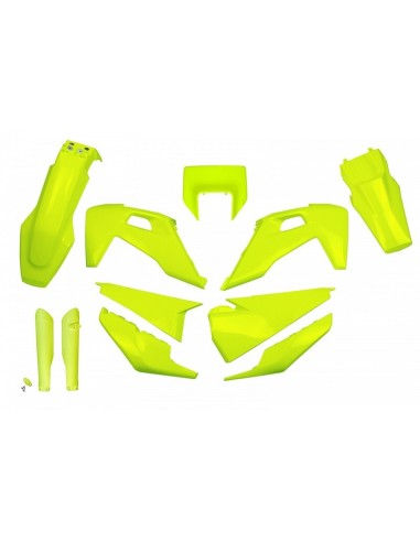 Full Kit de Plásticos UFO Husqvarna FE/TE 20-23 Amarillo Flúor
