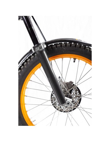 Protector Carbono Horquilla Trial S3 Tech/Showa Negro